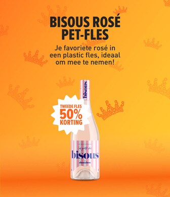 Exclusief bij Gall & Gall: Bisous pet fles. De onweerstaanbare ros&eacute; van Bas Smit en Nicolette van Dam